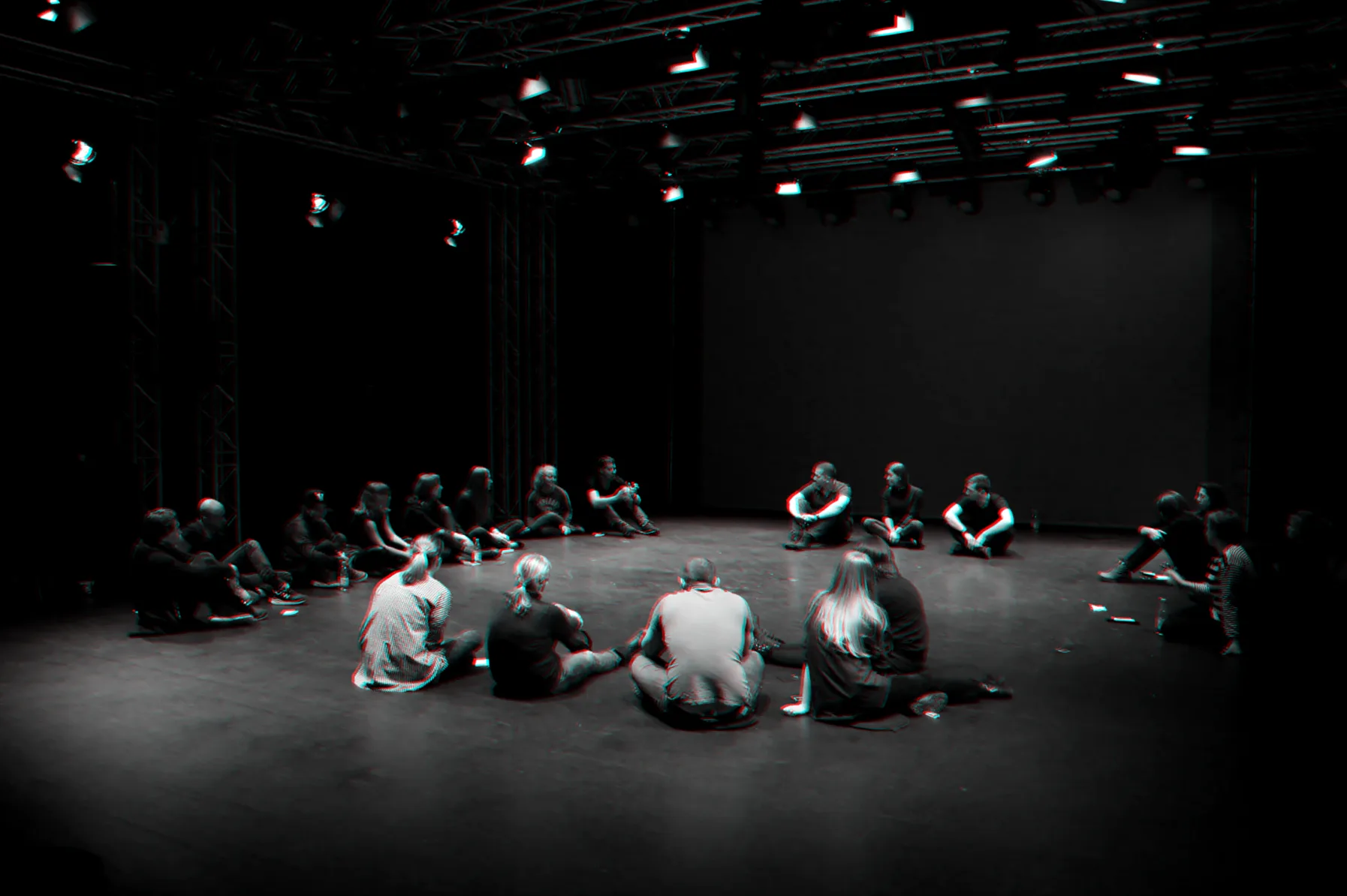 The circle under a single light
